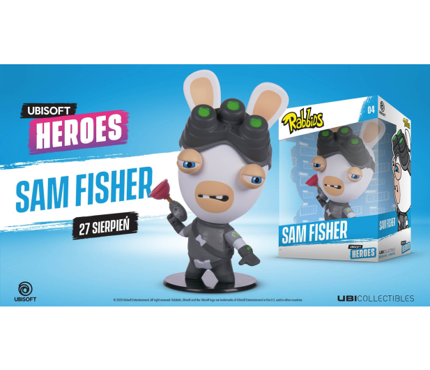 Ubisoft Rabbid Sam Fisher Chibi Figurka - 1386548 - zdjęcie 2